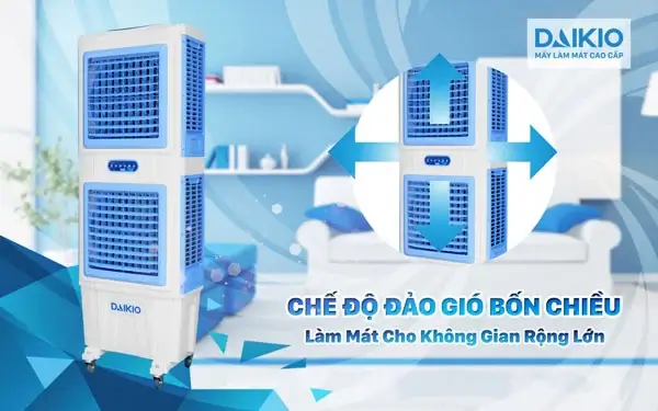Máy làm mát Daikiosan DM206 2 tầng 15 Máy làm mát Daikiosan DKA-10000A đảo gió 4 chiều tự động
