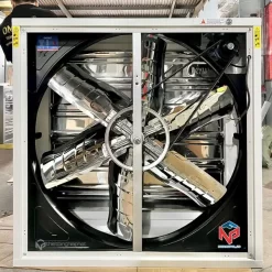 Quạt thông gió vuông 1100x1100 BMF-1100 STD Sơn tĩnh điện 12 Quạt thông gió vuông 1100x1100 BMF-1100 sơn tĩnh điện mặt trước