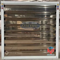 Quạt thông gió vuông 1380x1380 chớp INOX
