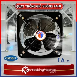 Quạt thông gió vuông Omysu FA-M2 có lưới trước