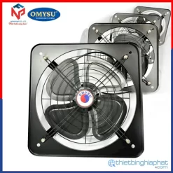 Quạt thông gió vuông Omysu FA-M2 có lưới trước