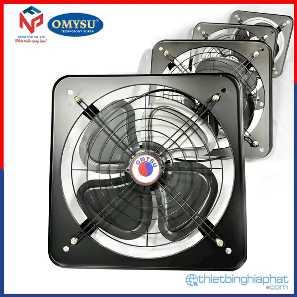 Quạt thông gió vuông Omysu FA-20M2 12 Quạt thông gió vuông Omysu FA-M2 có lưới trước