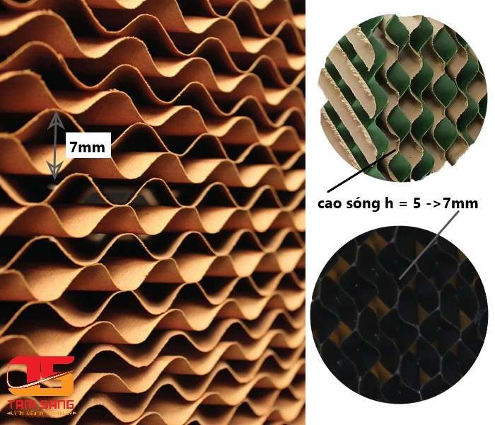 Tấm giấy làm mát Cooling Pad chống rêu 1.8m 17 Kích thước tấm giấy làm mát Cooling Pad