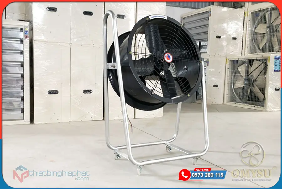 Quạt thổi hướng trục di động FA-40C-1 15 Quạt công nghiệp di động FA-50C-1 D400mm