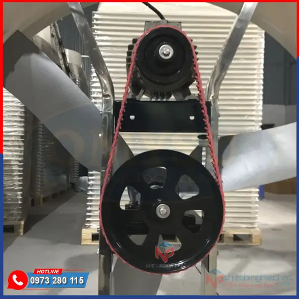 Quạt thông gió composite loa 3 cánh nhôm đúc BMF-1460 29 Quạt composite loa dây đai mắc xích USA