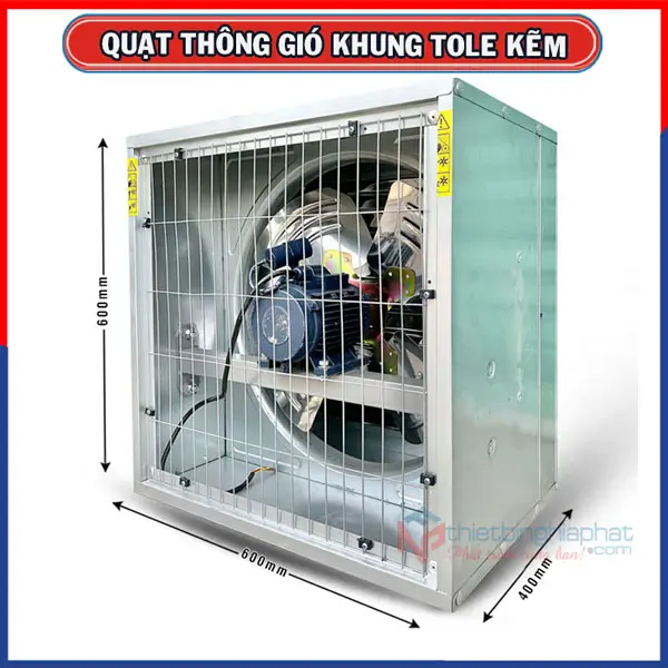Quạt thông gió vuông OMYSU BMF-600 600x600 13 Quạt thông gió vuông OMYSU BMF-600 kích thước 600x600x400