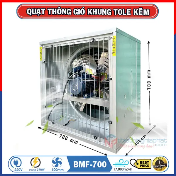 Quạt thông gió vuông OMYSU BMF-700 700x700 15 Quạt thông gió vuông OMYSU BMF-700 700x700x400mm