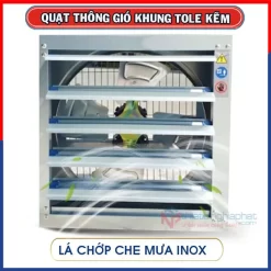 Quạt thông gió vuông OMYSU BMF-700 chớp INOX