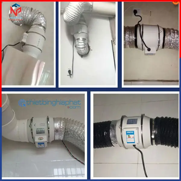 Quạt thông gió nối ống Omysu HF-150 16 Ứng dụng Quạt thông gió nối ống Omysu HF-150