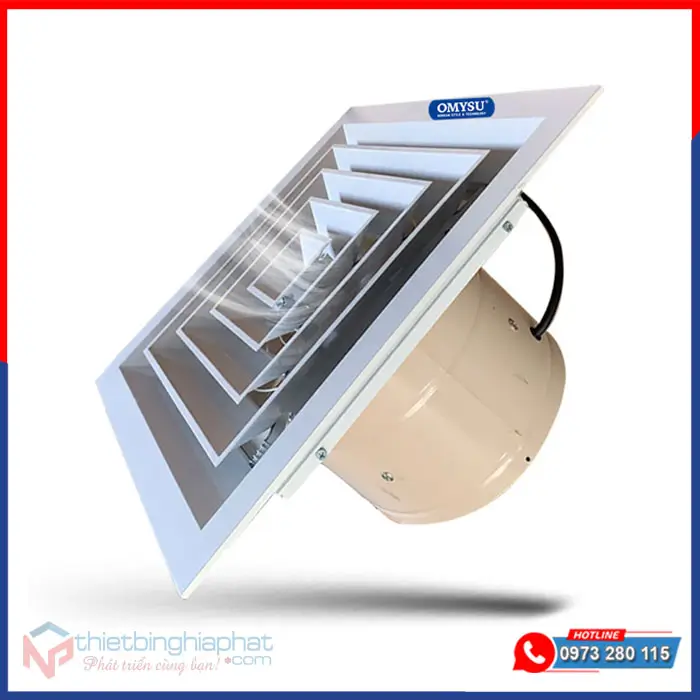 Quạt hút âm trần công nghiệp có ống AT-600T 13 Quạt hút âm trần công nghiệp có ống AT-600T có nối ống