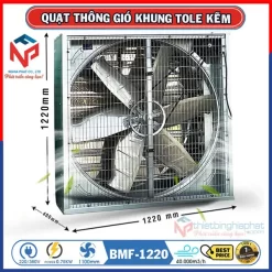 Quạt thông gió vuông OMYSU 1220x1220x400 BMF-1220