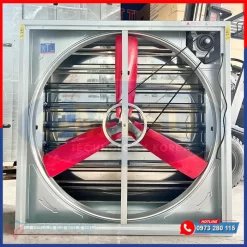 Quạt thông gió vuông cánh PA khung tole kẽm