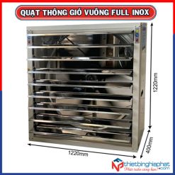 Quạt thông gió vuông INOX toàn phần 304 BMF-1220 1220x1220mm 15 Quạt thông gió vuông INOX toàn phần BMF-1220 1220x1220x400mm