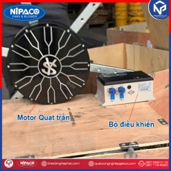 Quạt trần công nghiệp HVLS động cơ DC 4.2m 12 Quạt trần công nghiệp Motor DC