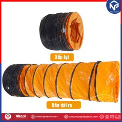 Ống gió mềm Simili D600mm 5 Mét 21 Ống gió mềm simili dễ xếp gọn