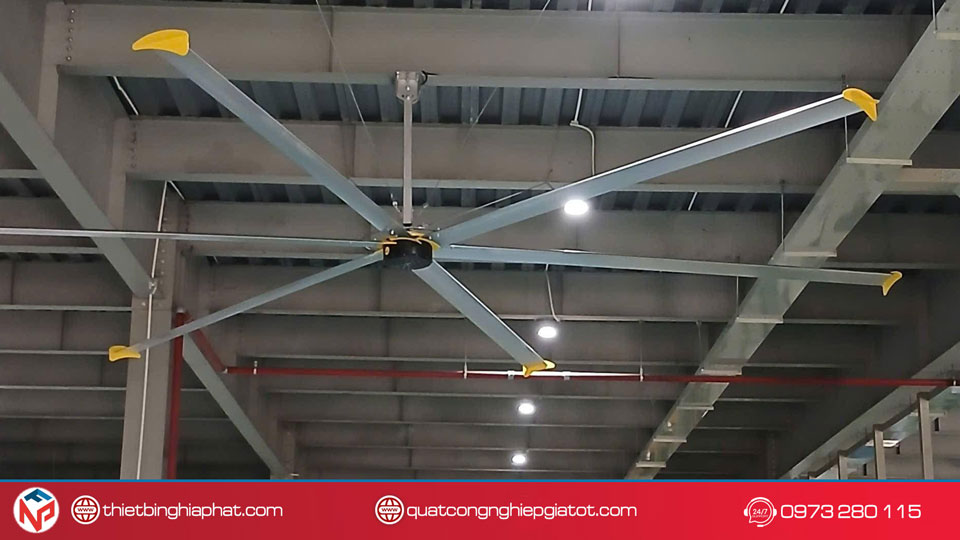Quạt trần công nghiệp HVLS động cơ DC 4.2m 7 Quạt trần công nghiệp HVLS động cơ DC