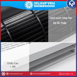 Quạt cắt gió Sunfan độ ồn thấp