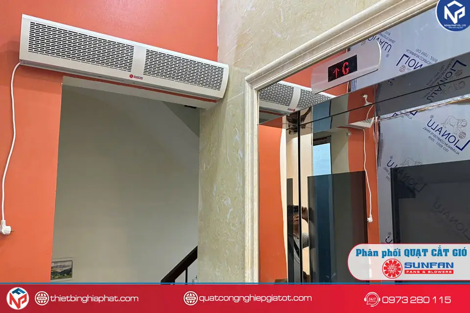 Quạt cắt gió Sunfan FM1206A-K/Y 0.6m 20 Lắp đặt Quạt cắt gió Sunfan