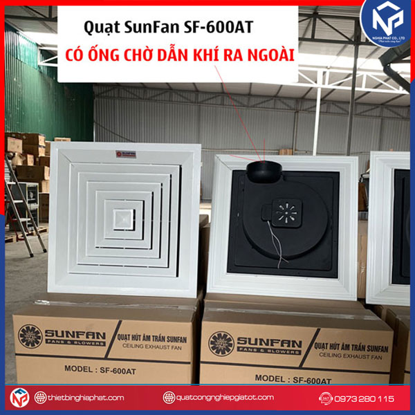 Quạt hút âm trần SF-600AT nối ống 11 Quạt hút âm trần 600x600 SF-600AT nối ống giá tốt