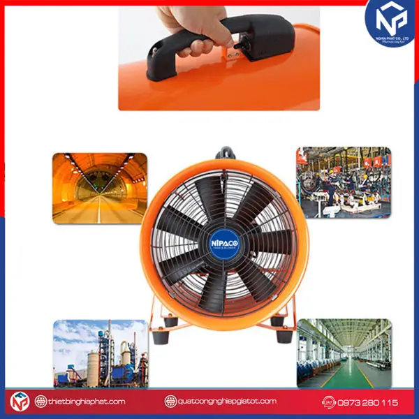 Quạt hút xách tay công nghiệp SHT-25 17 Ứng dụng Quạt hút xách tay SHT