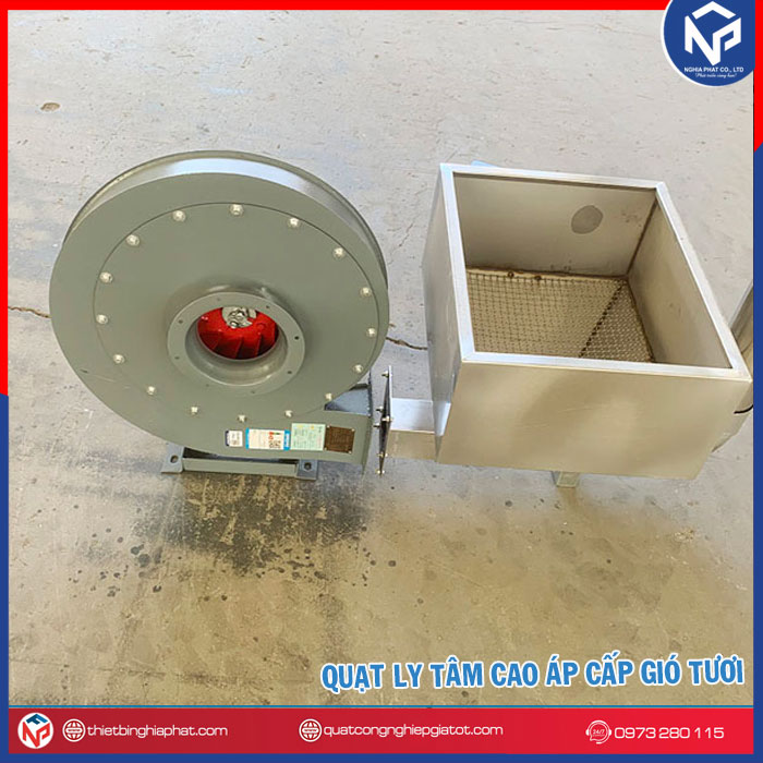 Quạt ly tâm cao áp 9-19-3.55A-1.5KW 18 Quạt ly tâm cao áp thổi khí