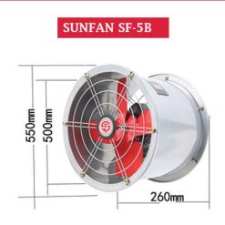Quạt thông gió tròn Sunfan SF-5B 9 Quạt thông gió tròn Sunfan SF-5b