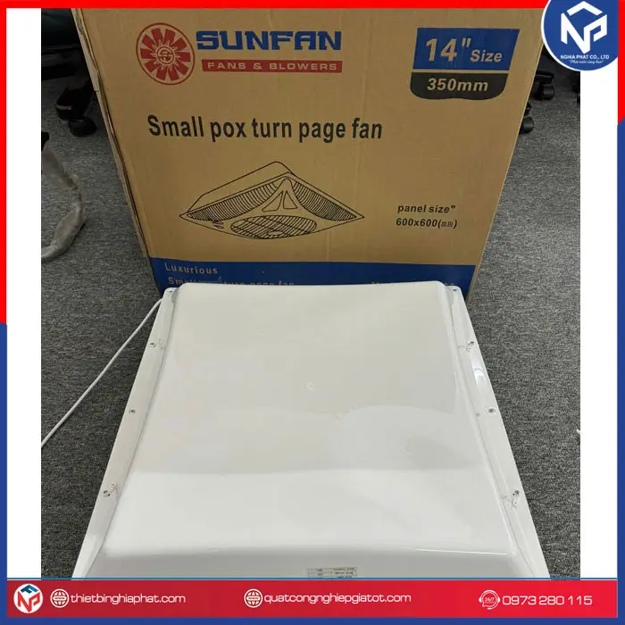 Quạt ốp trần 600x600 Sunfan AT-600G 20 Quạt ốp trần 600x600 Sunfan AT-600G