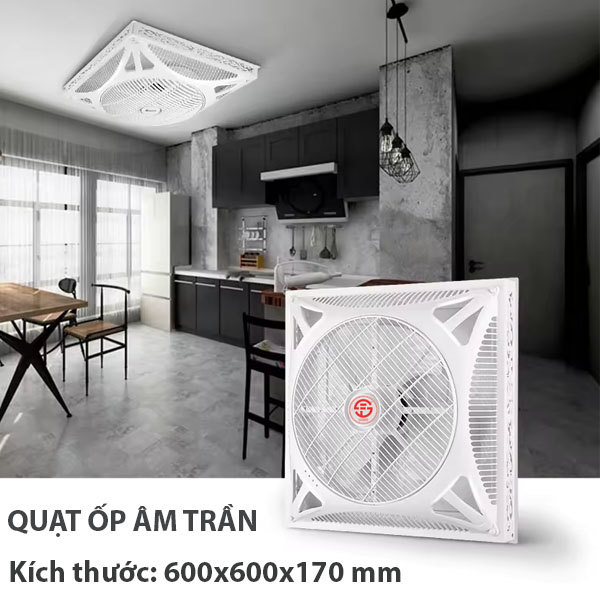 Quạt ốp trần Sunfan AT-600H 12 Quạt ốp trần Sunfan AT-600H
