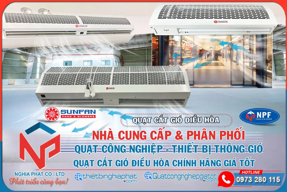 Quạt cắt gió Sunfan FM1520A-K/Y 16 Nghĩa Phát - Phân phối và cung cấp Quạt cắt gió điều hòa Sunfan giá tốt