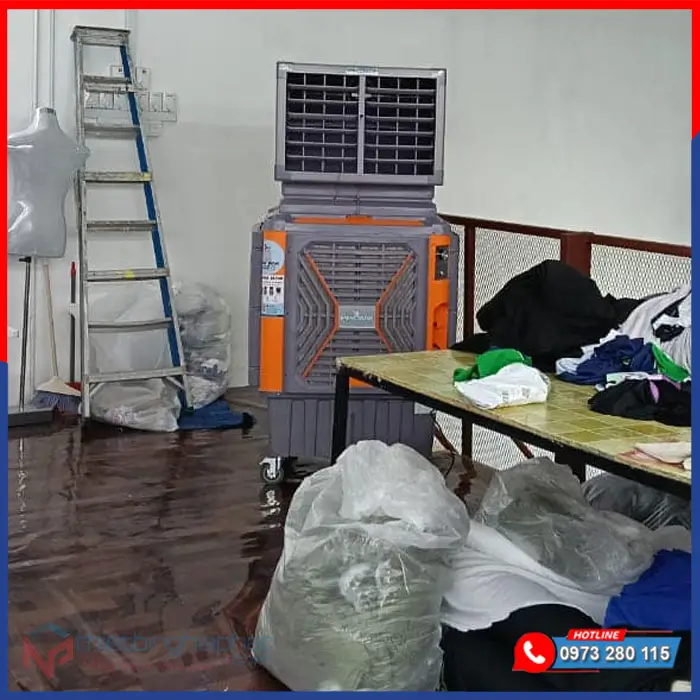 Quạt hơi nước công nghiệp Aircooler 12000 750W 18 Ứng dụng thực tế Máy làm mát Aircooler