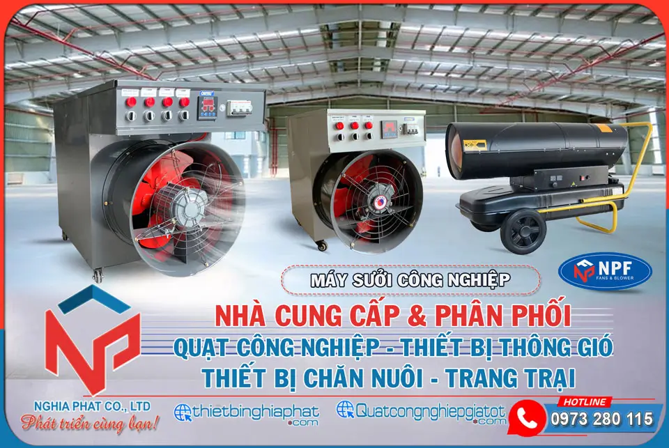 Máy sưởi điện công nghiệp OMYSU K20 - 20KW 17 Nghĩa Phát cung cấp máy sưởi điện công nghiệp, thiết bị sưởi ấm các loại