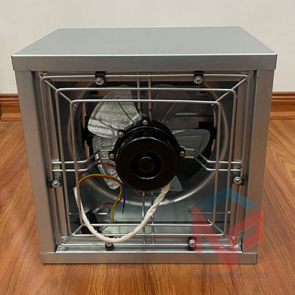 Quạt thông gió vuông 300x300mm 12 Quạt thông gió vuông 300x300x200mm