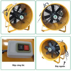 Quạt hút xách tay Soffnet SHT-40 15 Chi tiết Quạt Hút Xách Tay Soffnet SHT-40