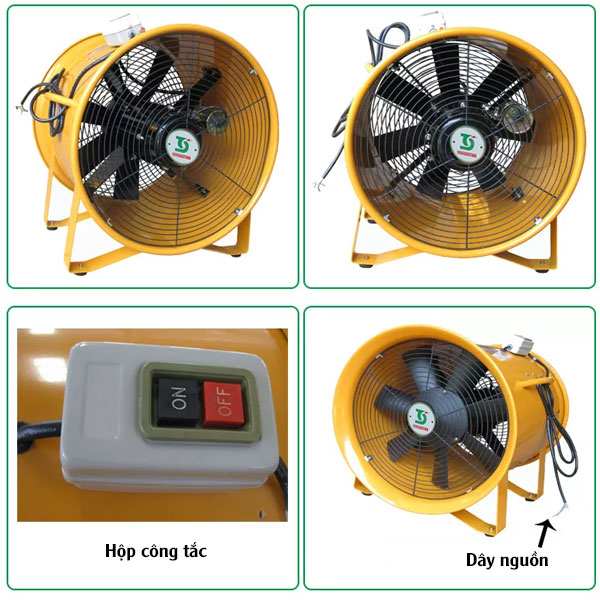 Quạt hút xách tay Soffnet SHT-40 16 Chi tiết Quạt Hút Xách Tay Soffnet SHT-40