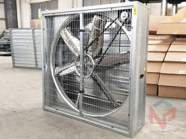 Quạt thông gió vuông 1220x1220mm 11 Quạt thông gió vuông kích thước 1220x1220x400mm