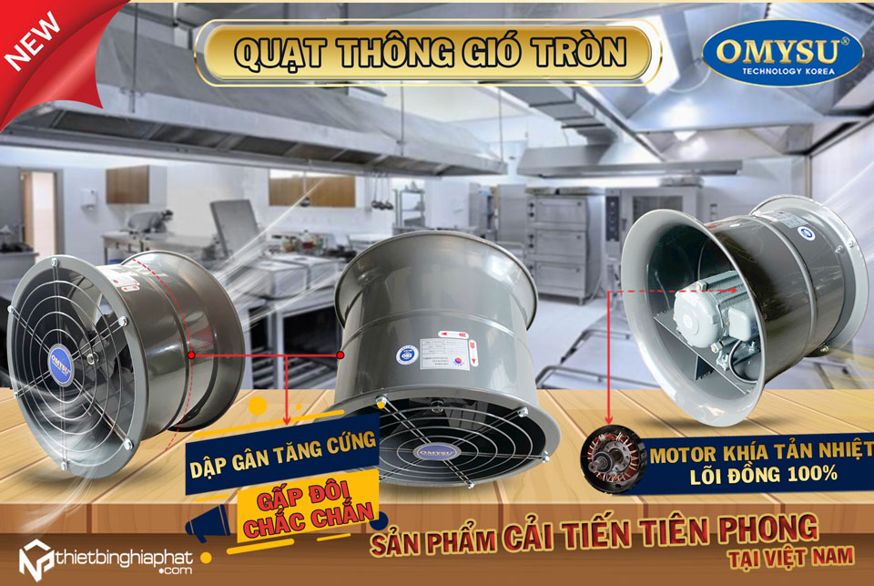 Quạt thông gió tròn OMYSU FA-30C1 16 Quạt thông gió tròn OMYSU hút khí nóng, hút khói hiệu quả