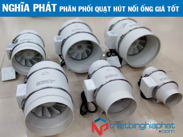 Quạt hút mùi nối ống Phi 150 21 Phân phối Quạt hút nối ống các kích thước từ 75 đến 315 giá tốt