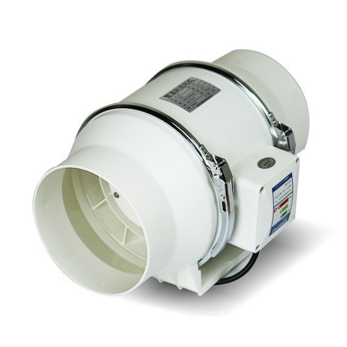 Quạt hút mùi nối ống phi 125 16 Quạt hút mùi nối ống phi 125