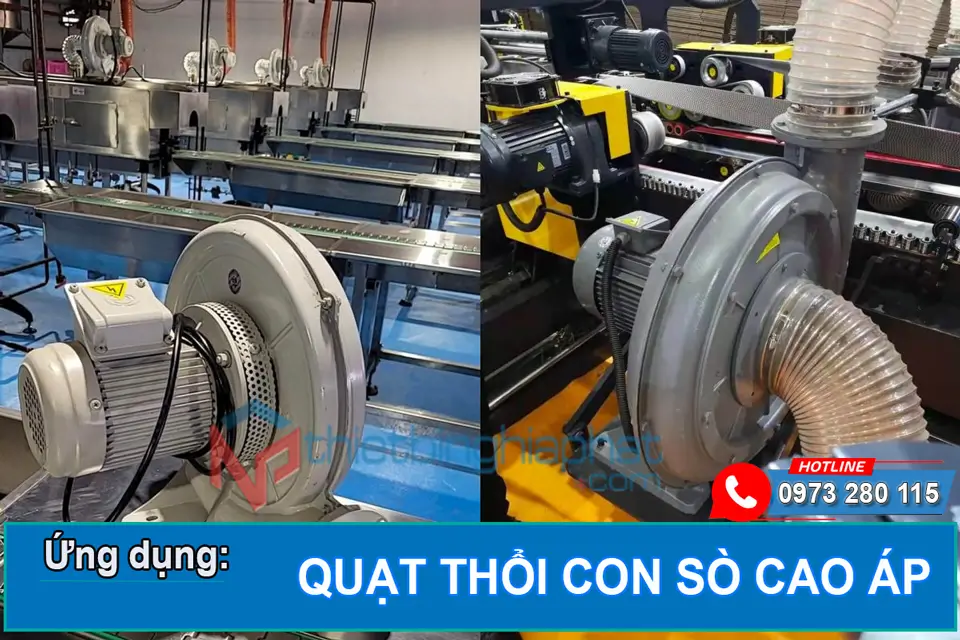 Quạt sò công nghiệp Shoohan YYF8032 2.2KW 17 Ứng dụng thực tế của Quạt thổi sò cao áp