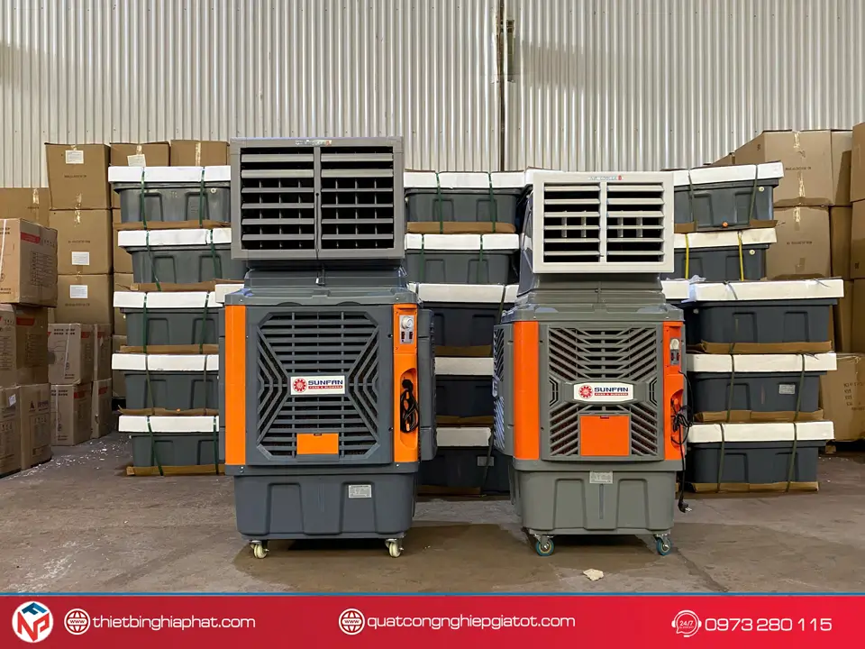 Máy làm mát công nghiệp Sunfan SF9Y 9.000m3/h 550W 18 Ứng dụng Máy làm mát công nghiệp Sunfan di động