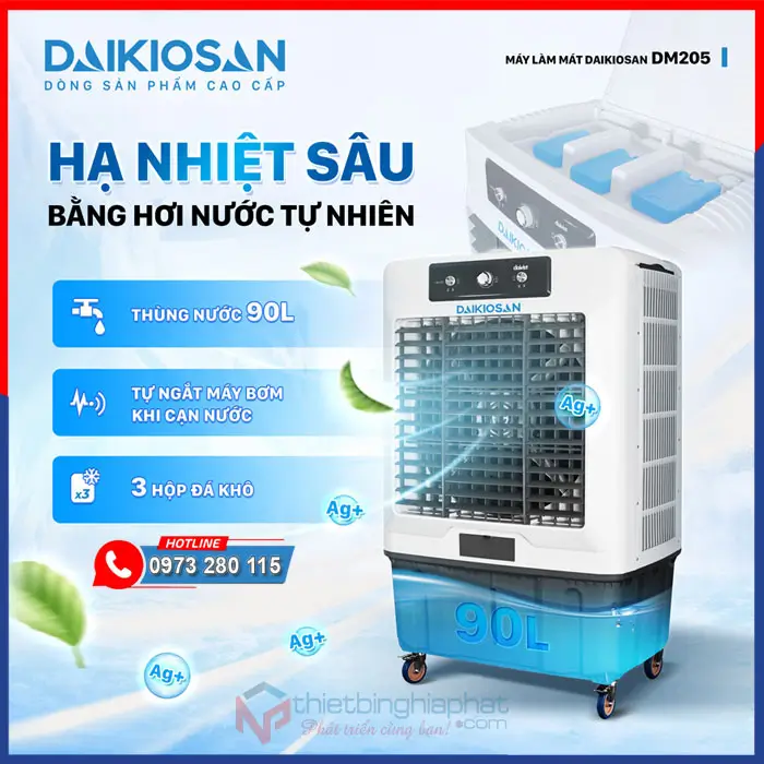 Máy làm mát không khí Daikiosan DM205 18 Máy làm mát không khí Daikiosan DM205 680W