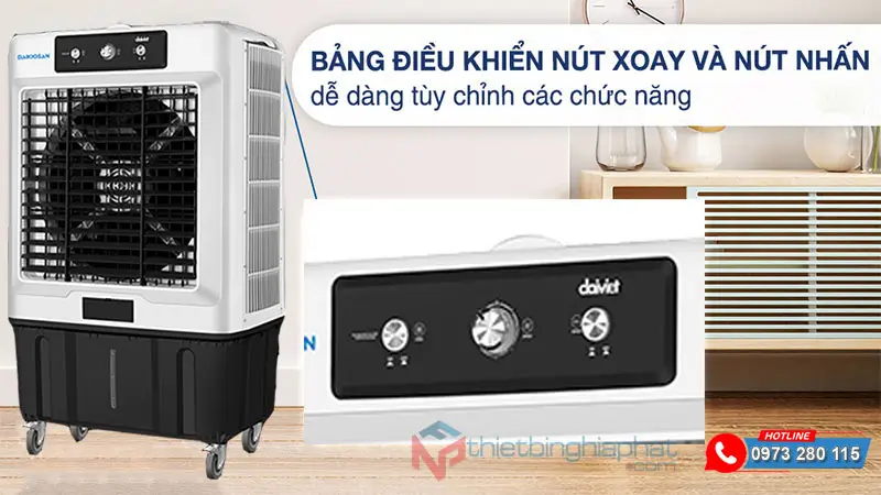 Máy làm mát không khí Daikiosan DM205 20 Máy làm mát không khí Daikiosan DM205 điều khiển cơ dễ sử dụng