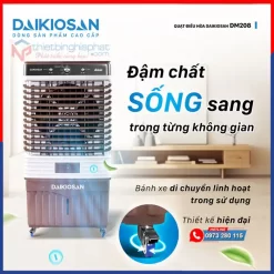Máy làm mát Daikiosan DM208 17 Máy làm mát Daikiosan DM208 nhỏ gọn, thẫm mỹ