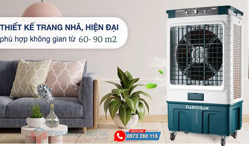 Máy làm mát Daikiosan DM212 235W 16 Máy làm mát Daikiosan DM212 làm mát diện tích 60-90 m2
