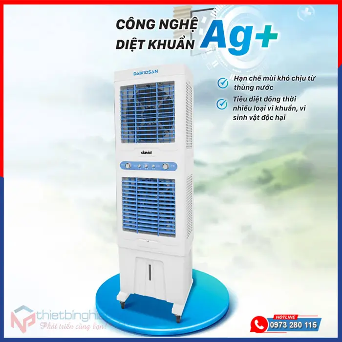 Máy làm mát Daikiosan DM211 2 tầng 20 Máy làm mát Daikiosan DM211 2 tầng công nghệ Ag+ khử khuẩn