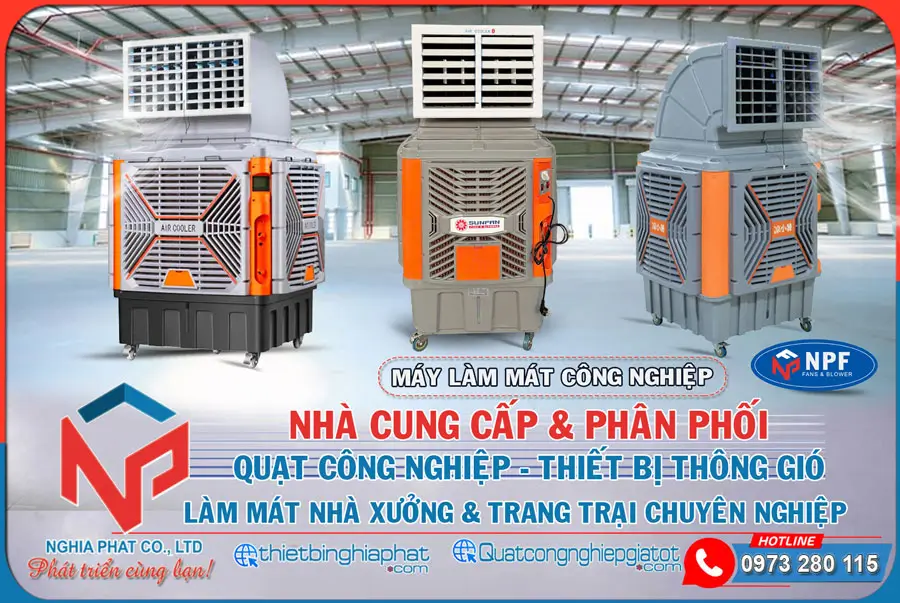 Máy làm mát công nghiệp TOMOKO HA-2600 550W 21 Nghĩa Phát phân phối máy làm mát công nghiệp Aircooler, các hãng giá tốt