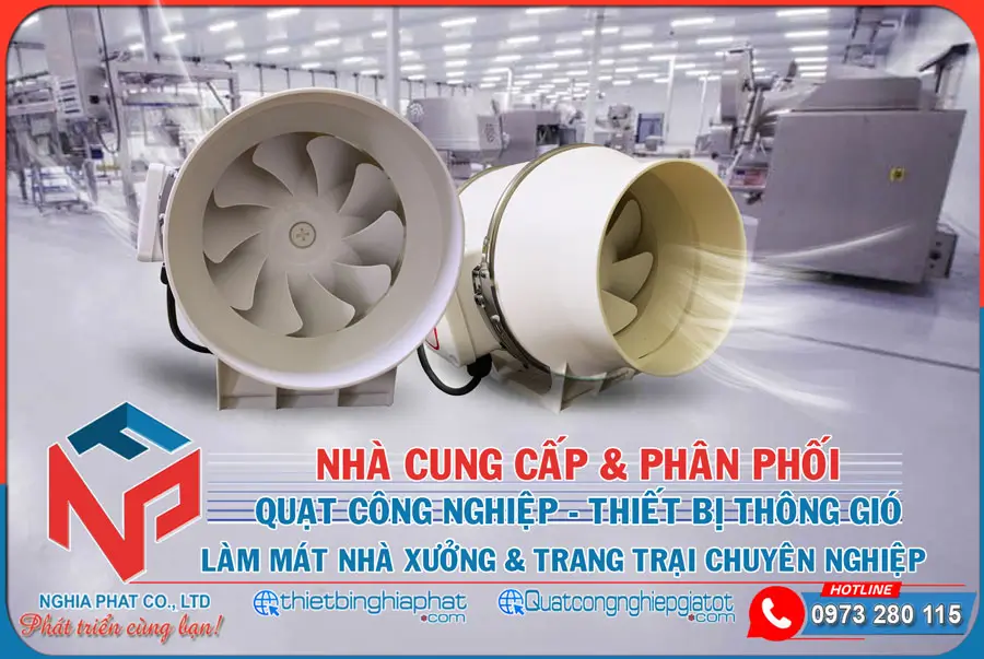 Quạt thông gió nối ống Omysu HF-150 17 Nghĩa Phát phân phối Quạt thông gió nối ống giá tốt
