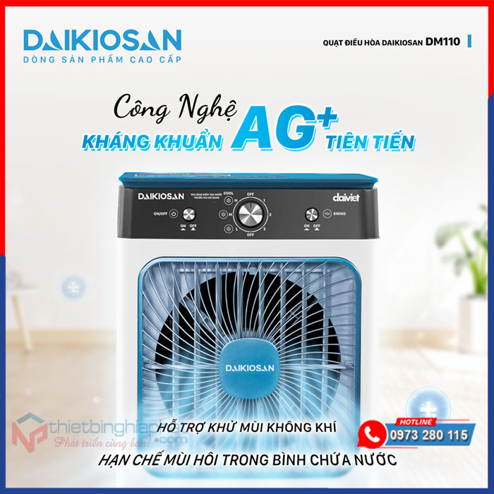 Máy làm mát Daikiosan DM110 17 Máy làm mát Daikiosan DM110 với công nghệ kháng khuẩn tiên tiến