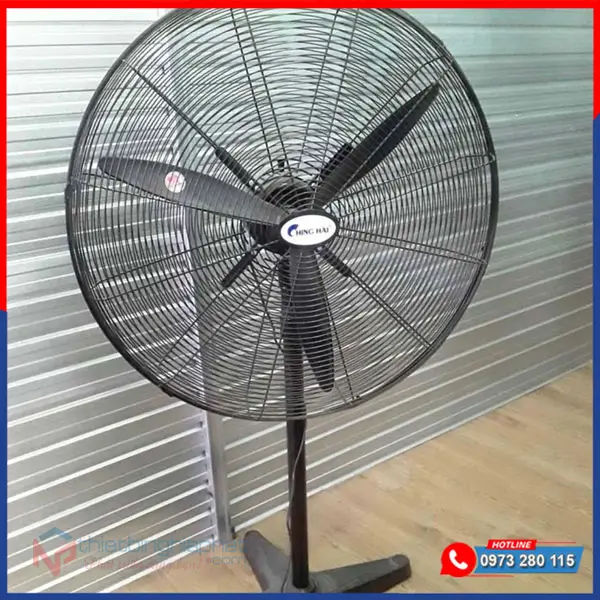 Quạt đứng công nghiệp Chinghai HS243Đ 140W sải cánh 600mm 18 Quạt đứng công nghiệp Chinghai làm mát nhà xưởng, nhà hàng, quán ăn