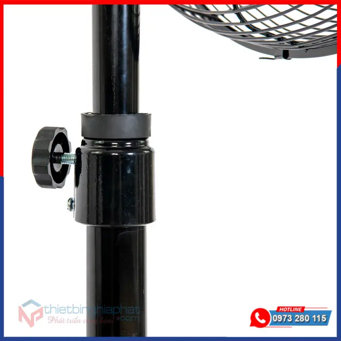 Quạt đứng công nghiệp Chinghai HS243Đ 140W sải cánh 600mm 19 Quạt đứng công nghiệp Chinghai điều chỉnh chiều cao tối đa 1.7m